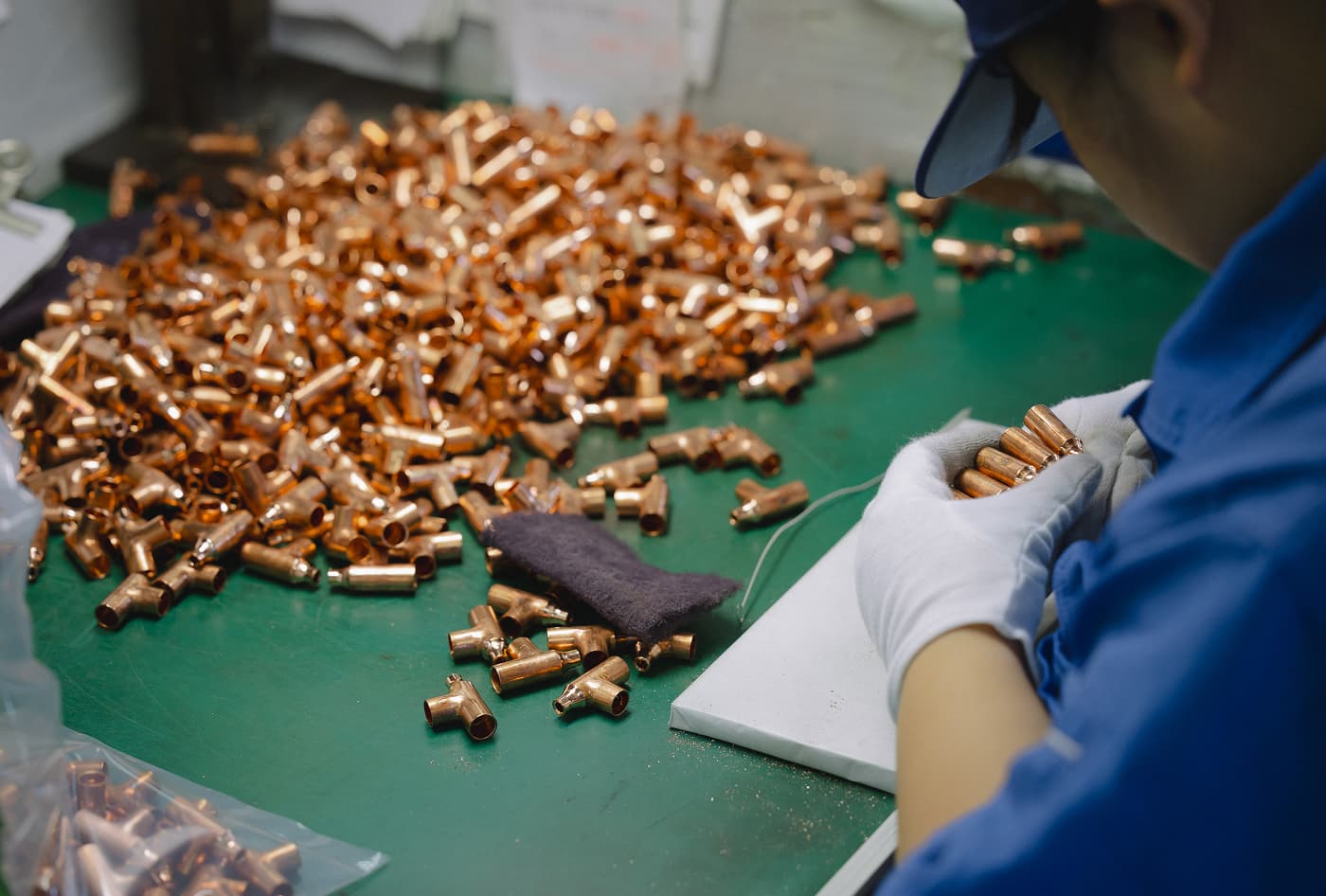 加工品検査の様子